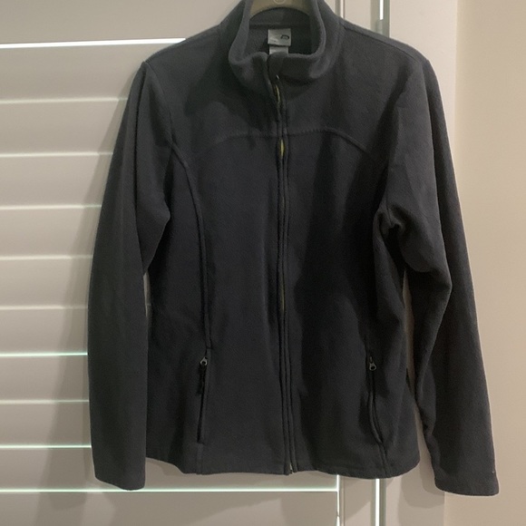 Jackets & Blazers - Women's Medium Grey Fleece Full-Zip Jacket See last pic for best color. Size Med